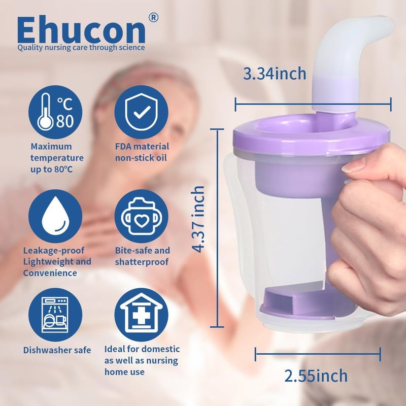 Ehucon Dysphagia Regulating Drinking Cup for Swallowing and Disorders People,Dispenses 5cc or 10cc of Liquid Each Time,No Thickener is Used.Helps to Prevent Choking - Image 5